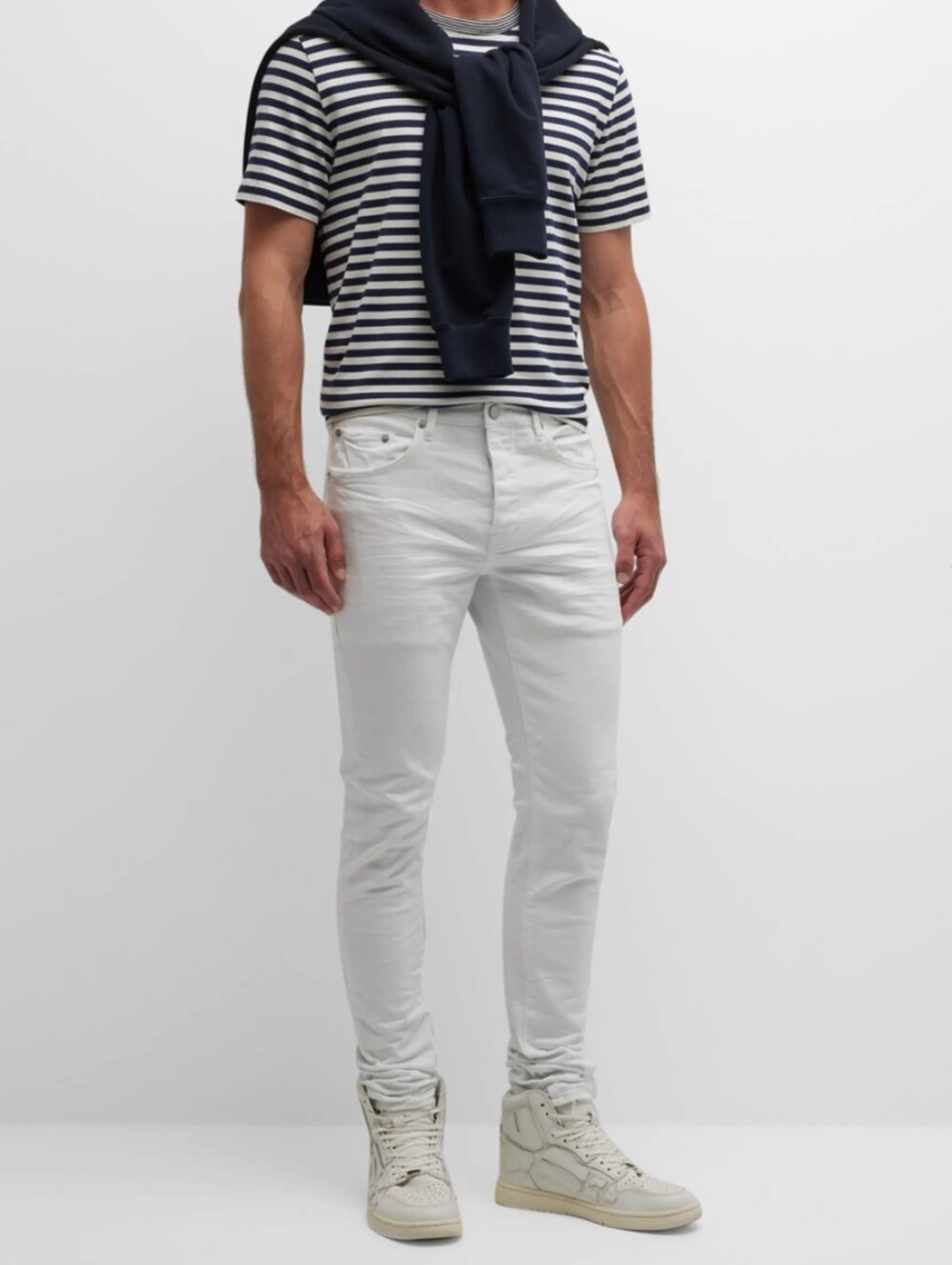 PURPLE BRAND Men ‘s Optic White Skinny Jeans Size 40 NWT